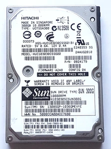 300 GB SAS Hitachi HUC103030CSS600 10000RPM 64MB HDD 2.5" Internal Hard Drive - Picture 1 of 1