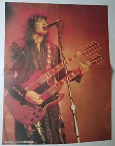 Tom Keifer of Cinderella REAL SIGNED Mag Foldout Poster COA Autographed Glam - Picture 1 of 4