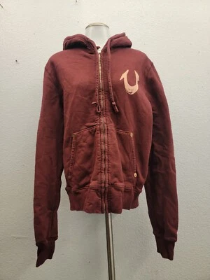 Sudadera con capucha True Religion para mujer con cremallera talla grande cereza clásico caballo zapato logotipo Foto 1 de 4