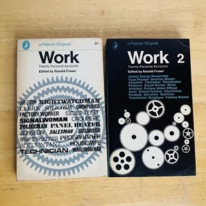Work & Work 2 Book Bundle Edited by Ronald Fraser Vintage Pelican Paperback Lot - Picture 1 of 6