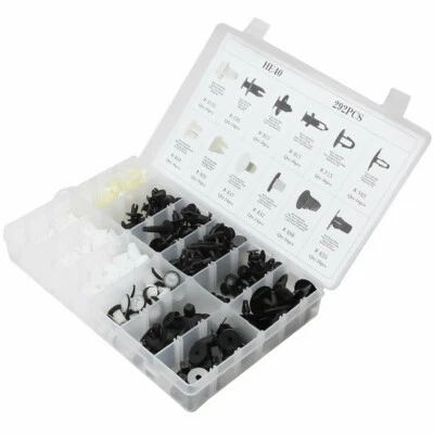 317 PCS Black Bumper Clips Push Fender Rivets Fastener Retainer Parts for Toyota - Image 1 of 4