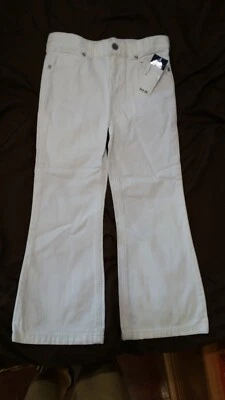 Jeans Ralph Lauren Niñas Blancos Denim Pierna Ancha Talla 6X Nuevos Sin Usar con Etiquetas Foto 1 de 2