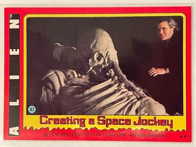 1979 Topps Alien Creating a Space Jockey #47 Vintage Non Sports Sharp Card - Image 1 of 2