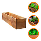 Wooden Rectangle Flower Planter for Windowsill Garden or Toilet Tank Topper-