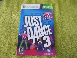 Just Dance 3 Xbox 360 Game Manual Only By Ubisoft - Picture 1 of 1