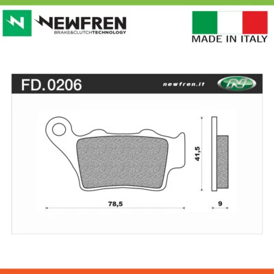 Pastillas de freno traseras Newfren - Off Road Dirt Race sinterizadas para Husqvarna CR430 430cc Foto 1 de 4