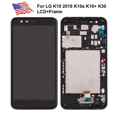 Marco de montaje de digitalizador de pantalla táctil con pantalla LCD para LG K10 2018 K10a K10+ K30 Foto 1 de 4