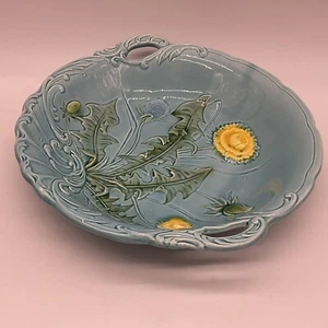 Majolica JB&W antique dandelion pattern Germany 722G cornflower blue - Picture 1 of 15
