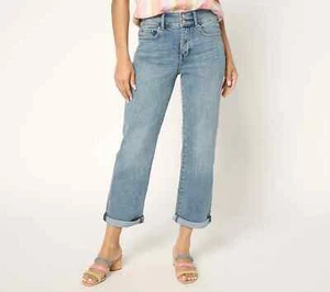 NYDJ High Rise Bailey Relaxed Straight Crop Jean-Majorca Bay-20W A684782 NEW - Picture 1 of 4