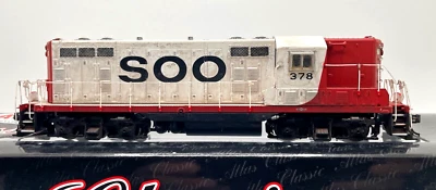 HO ATLAS 8337 GP-7 LOCOMOTIVE SOO LINE # 378 WEATHERED DCC INSTALLED - Image 1 of 2