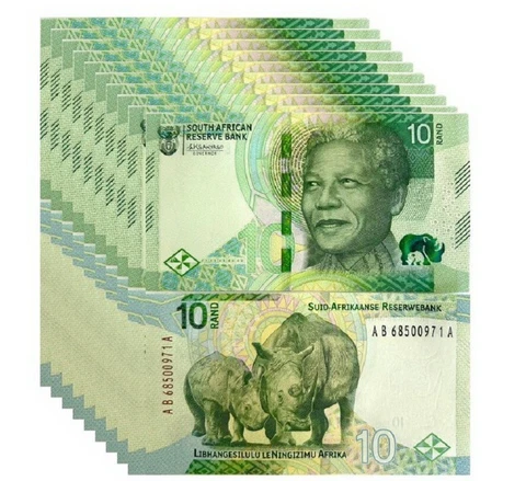 South Africa 10 Rand 2023 P 148 New Family Design UNC LOT 10 Pcs Cover