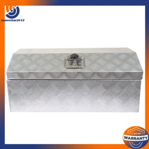 30inch Silver Diamond Plate Aluminum Tool Box w/2 keys For Trailer Truck - Foto 1 di 14
