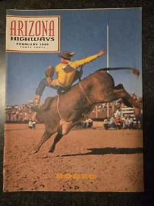 Arizona Highways (February, 1960) Rodeo Vg Magazine - Imagen 1 de 4
