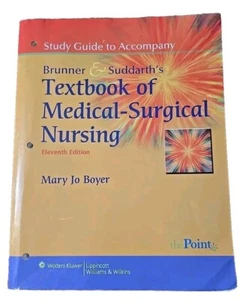 Lippincott Study Guide Workbook Textbook Medical Surgical Nursing Nurse Book - Picture 1 of 4