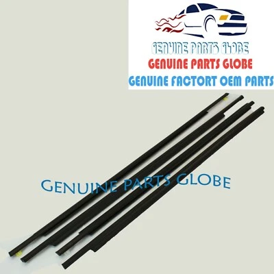 NUEVO GENUINO OEM TOYOTA 04-09 PRIUS CINTURÓN PUERTA DELANTERA Y TRASERA JUEGO DE 4 BANDAS METEOROLÓGICAS Foto 1 de 2