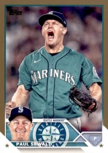 2023 Topps Series 1 Gold Border #207 Paul Sewald 1696/2023 Mariners - Picture 1 of 1