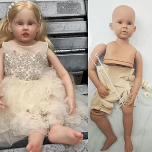 Muñeca Reborn 30" Kit Molde En Blanco Sin Pintar Hágalo Usted Mismo con CONECTORES Piel Negra Sin Pelo - Imagen 1 de 7