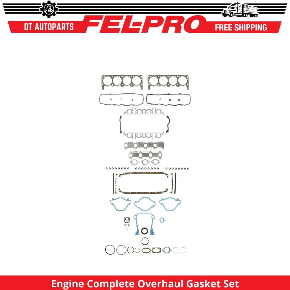 适用于 1959 - 1961 Checker Taxicab 5.2L 发动机 完整大修垫圈套装 Fel-Pro — 第 1/1 张图片