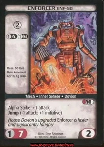 Enforcer (ENF-5D) [Limited] ENG Battletech TCG - Imagen 1 de 2