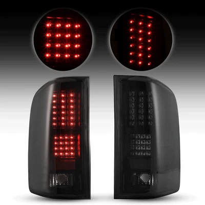 Luces traseras LED negras con lente de humo para Chevy Silverado 1500 2500HD 3500HD 2008-2014 Foto 1 de 4