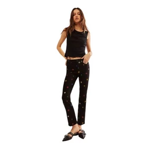 MOTHER The Insider Flood Fresh As A Daisy Black Jeans Sz 27 NWT $218  - Picture 1 of 13