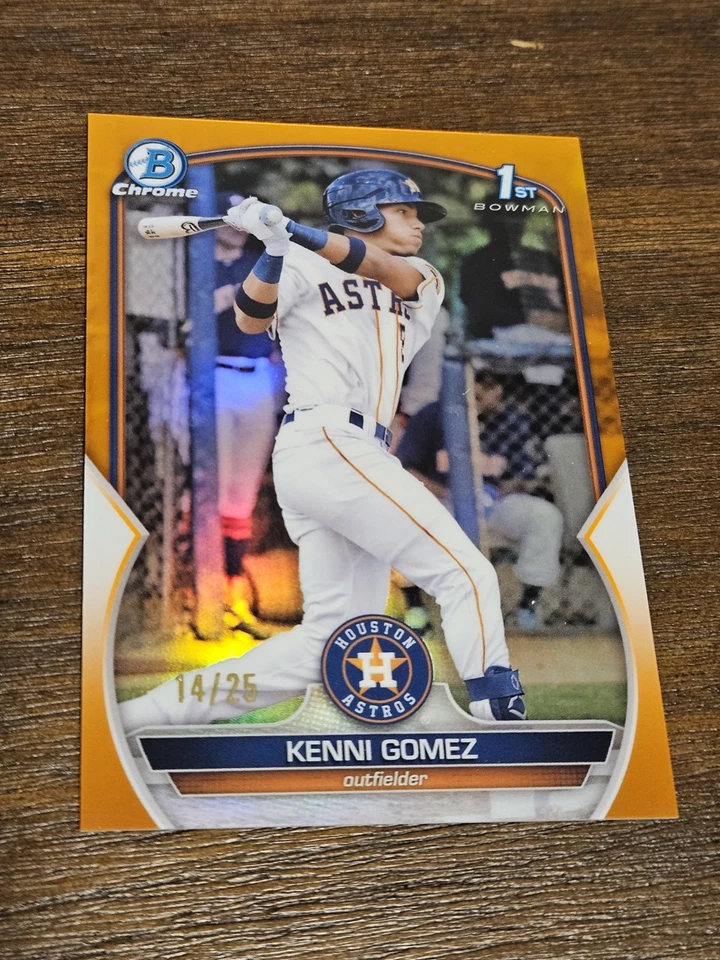 2023 Kenni Gomez First #/25 Orange Refractor BCP-40 - Image 1 of 3