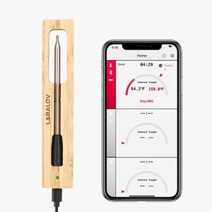LARALOV Smart Meat Thermometer, Wireless BBQ Thermometer Dual Sensor - Picture 1 of 9