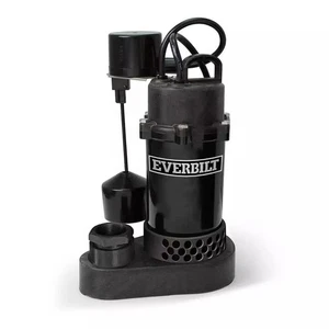 Everbilt 1/2 HP Submersible Aluminum Sump Pump with Vertical Switch HDPS50W - Picture 1 of 1