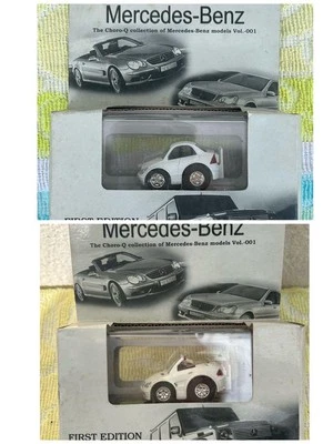 Juego de 2 piezas coleccionables ChoroQ Mercedes-Benz blanco primera edición Foto 1 de 4