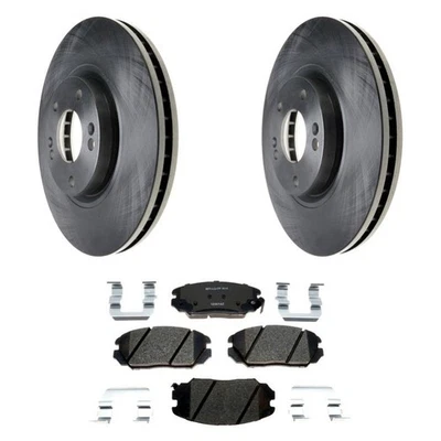 For Hyundai Azera 06-11 Raybestos R-Line Plain Front Brake Kit w Ceramic Pads Foto 1 de 4