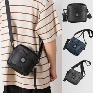 Stone Island Convertible Canvas Map Messenger Crossbody Bum Bag - Picture 1 of 9