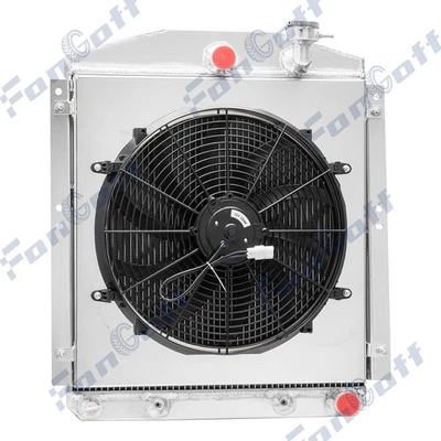 4 Row Radiator Shroud Fan Kits For 1948~1954 Chevrolet GMC Truck 3100 3600 L6 - Image 1 of 4