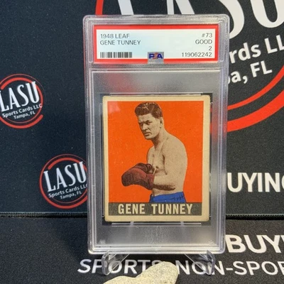 1948 Leaf Gene Tunney #73 PSA 2 - Image 1 of 2