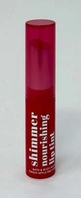 1 BATH & BODY WORKS CANDY APPLE RED SHIMMER NOURISHING LIP TINT STICK BALM SHINE - Image 1 of 4