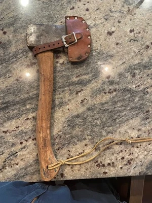 复古 Craftsman 斧头带原装 BSA 皮革鞘 - 1950 年代 - 1970 年代 — 第 1/4 张图片