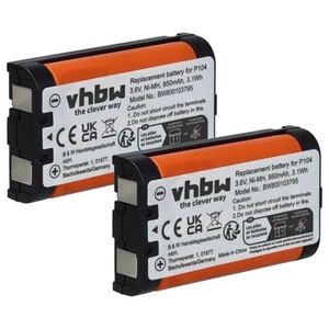 2x Akku für Panasonic KX-TW201 TL86411 TL96411 KX-TW211 850mAh 3,6V - Zdjęcie 1 z 9