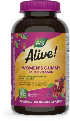 Nature's Way Alive! Women's Gummy Multivitamins, B-Vitamins, Mixed Berry*02/2026 - Image 1 of 4