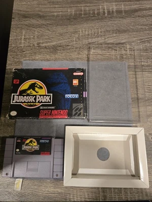 Jurassic Park (Super Nintendo) Cart With Box - No Manual - Authentic - Image 1 of 4