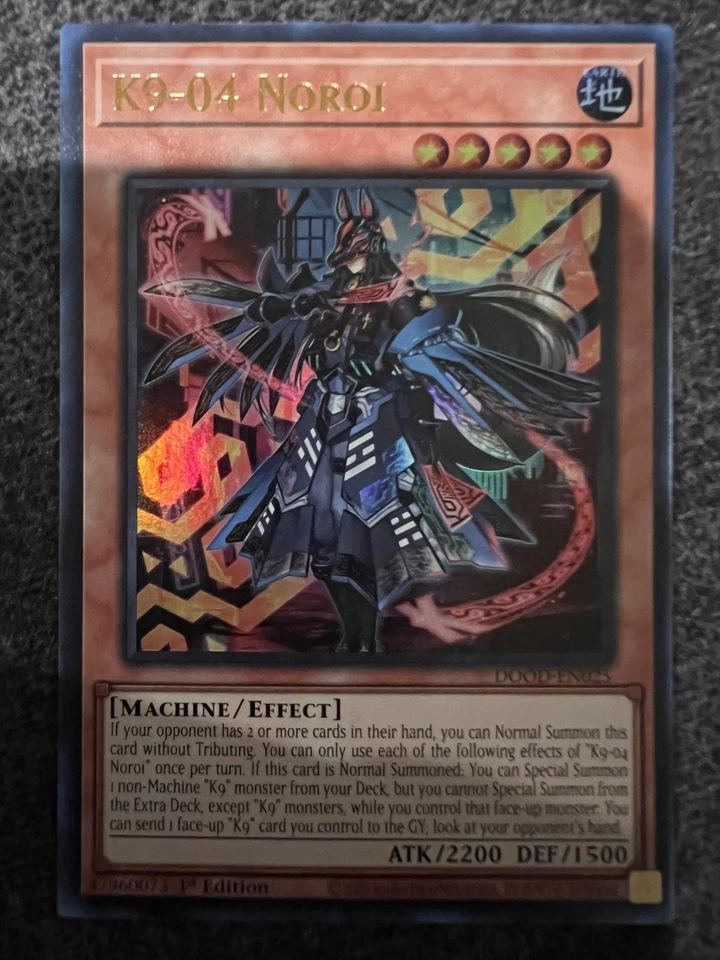 Yugioh K9-04 Noroi DOOD-EN025 Ultra Rare 1st Edition NM - Image 1 of 1
