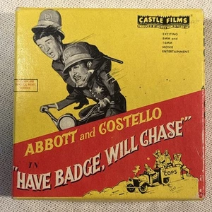 Abbott and Costello Have Badge Will Chase Castle Films 8mm Headline Edition #850 - Foto 1 di 9