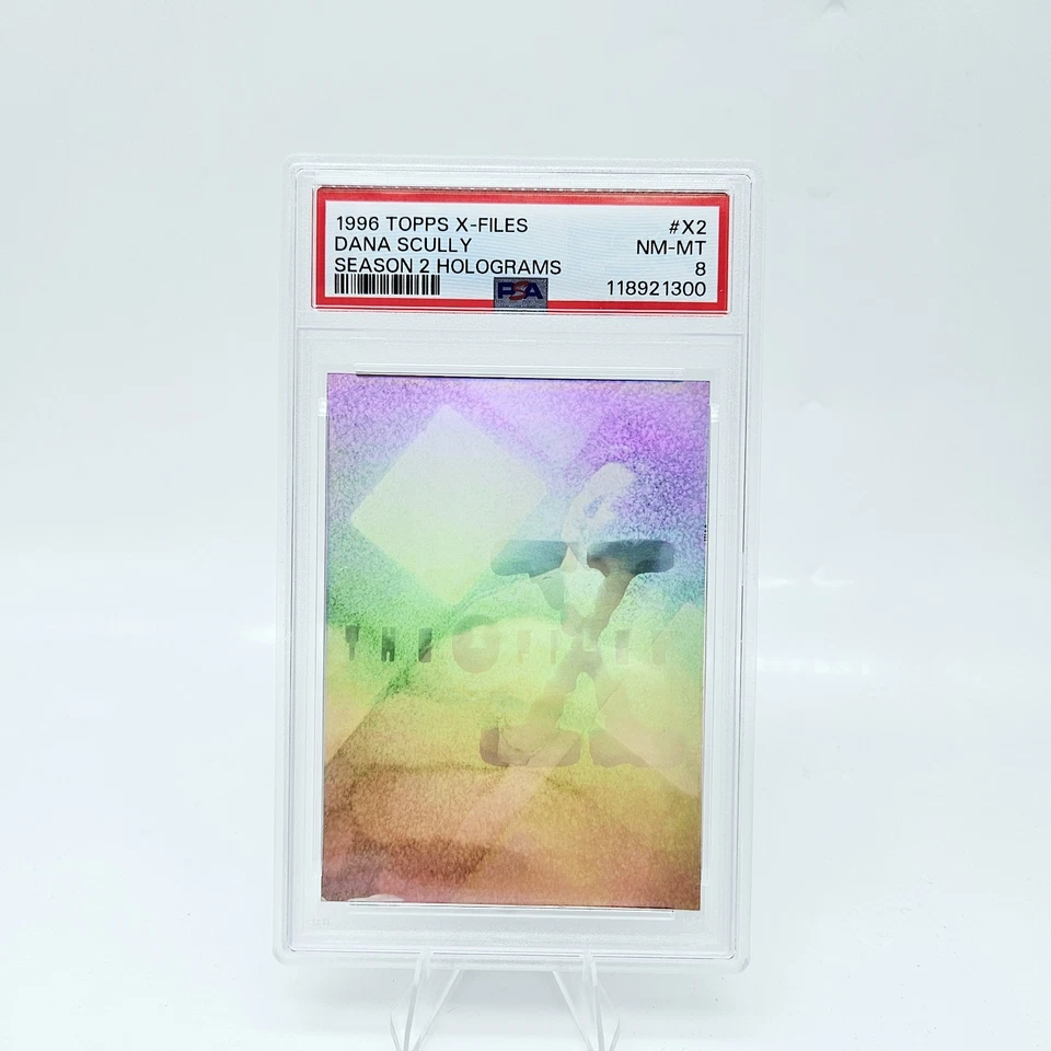 1996 Topps X-Files Dana Scully #X2 Hologram Holo Graded PSA 8 - Image 1 of 2