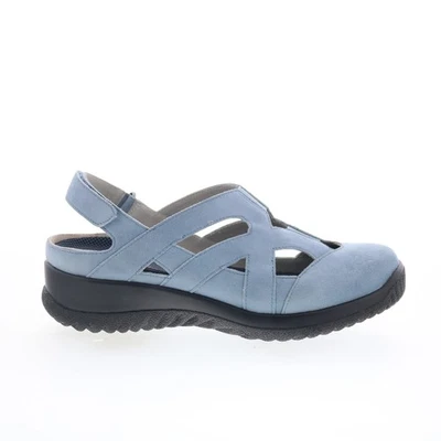 Sandalias Drew Smiles 14791-4B para mujer azules con correa de gamuza ancha zapatos 6 Foto 1 de 4