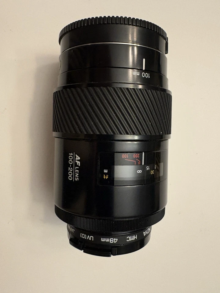 Minolta Maxxum AF 100-200mm f/4.5 Lens with Caps/Hood For Minolta/Sony A Mount - Image 1 of 4