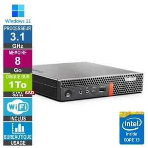 Lenovo M920q i3-8100T 3.10GHz 8Go/1To SSD Wifi W11 - Photo 1/1