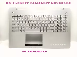 Teclado con reposamanos húngaro para Asus N550J/N550JA/N550JK/N550JV/N550JX/N550LF - Imagen 1 de 2