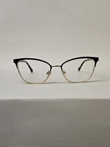 JONES New York J486 Black gold Eyeglasses Cat Eye 53-17-135 Not Demo Lenses - Picture 1 of 11