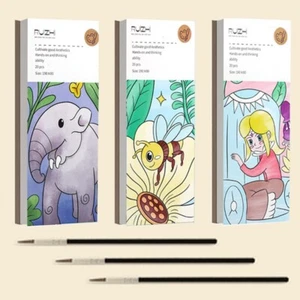 Three-piece set of high-quality watercolor Painting notebooks Thick and Durable - Picture 1 of 6