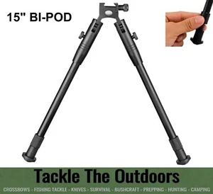 Adjustable Bipod Fold Up Air Rifle Bi pod 20mm Picatinny Weaver Rail Long Leg UK - Picture 1 of 11