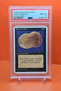 ⚫️⚫️⚫️ 1995 Magic The Gathering WARP ARTIFACT 4TH EDITION PSA 10 💎MINT POP 1 ⚫️ - Bild 1 von 3
