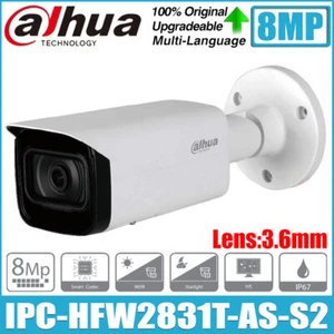 Cámara de red bala focal fija LED incorporada Dahua IPC-HFW2831T-AS-S2 8 MP - Imagen 1 de 9